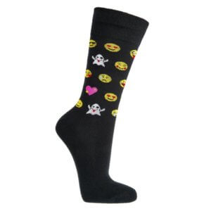 1 Paar Lustige Socken mit Emoji (Smiley, Finger, Haufen, Affe) – Smiley, 36-41