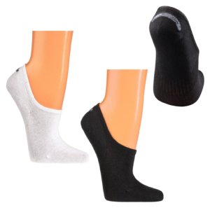 3 Paar Füsslinge aus Baumwolle invisible Sneaker-Socken mit Silikonpad