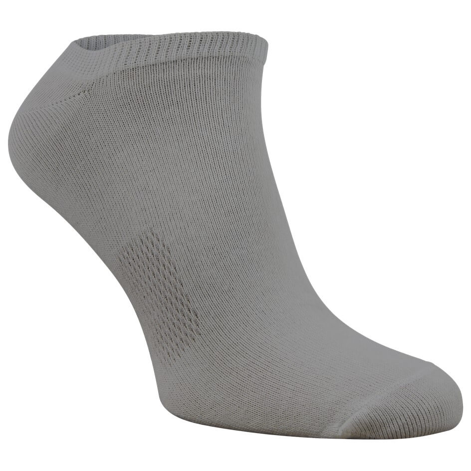3 Paar bequeme Sneaker Socken aus Baumwolle mit Komfortbund – Grau, 35-38