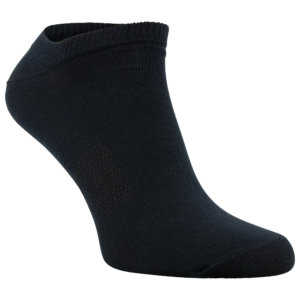 3 Paar bequeme Sneaker Socken aus Baumwolle mit Komfortbund – Schwarz, 47-50