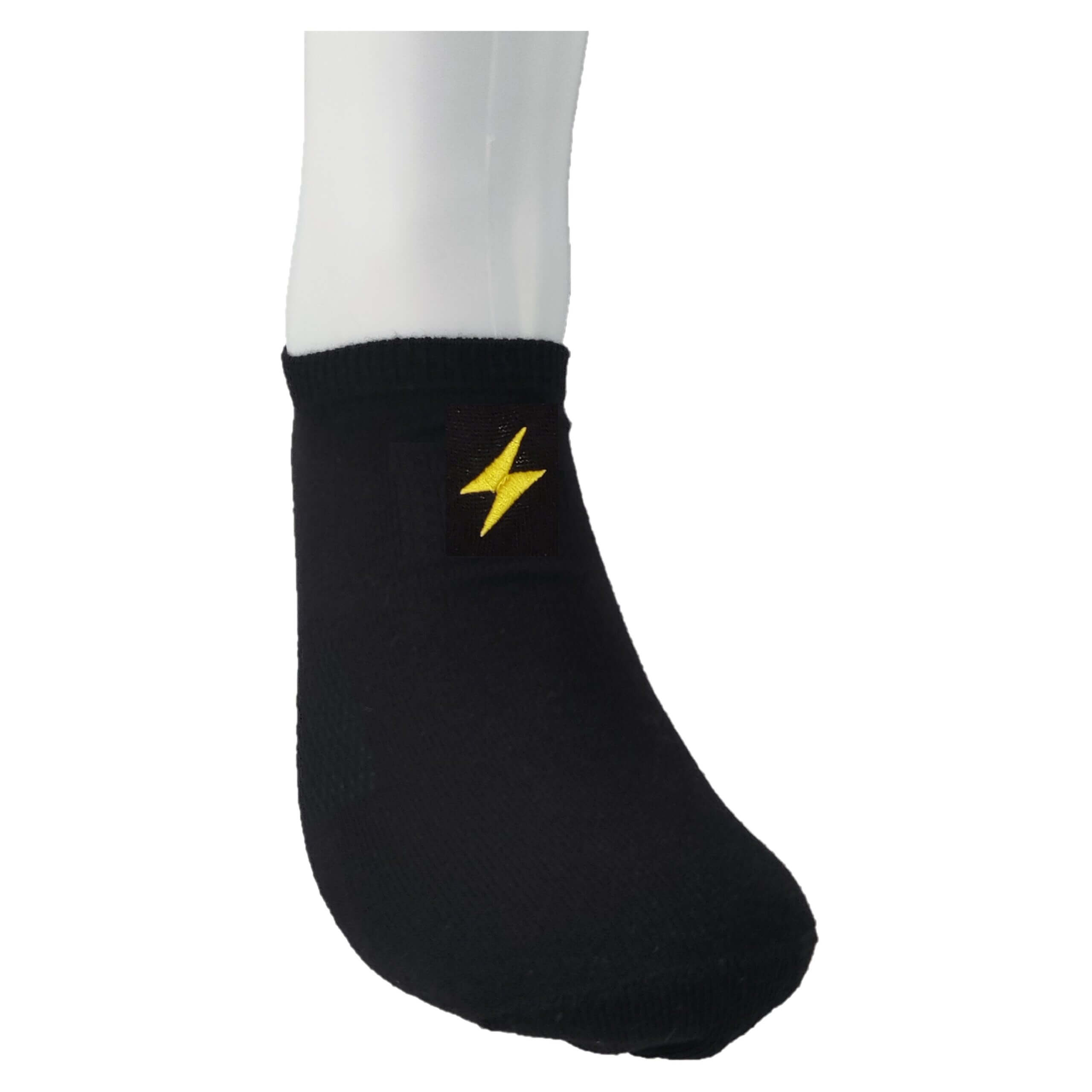 1 Paar Bitcoin Lightning-Sneaker-Socken in deiner Wunschfarbe bestickt