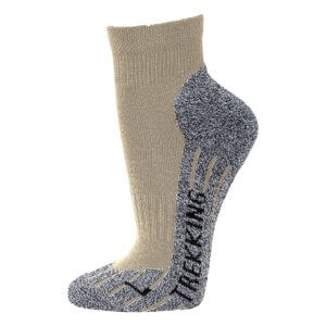 1 Paar Trekking Socken als Kurzschaft-Socken mit COOLMAX – Braun, 39-42