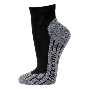 1 Paar Trekking Socken als Kurzschaft-Socken mit COOLMAX – Schwarz, 39-42
